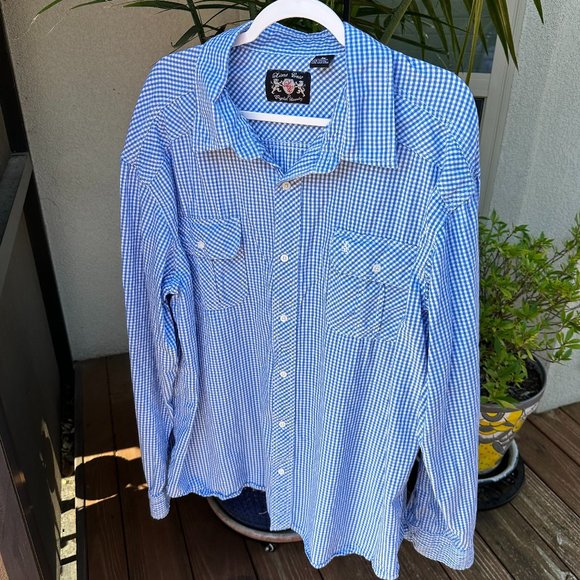 LIONS CREST BY ENGLISH LAUNDRY Big Men's Shirt 3X - Picture 1 of 7